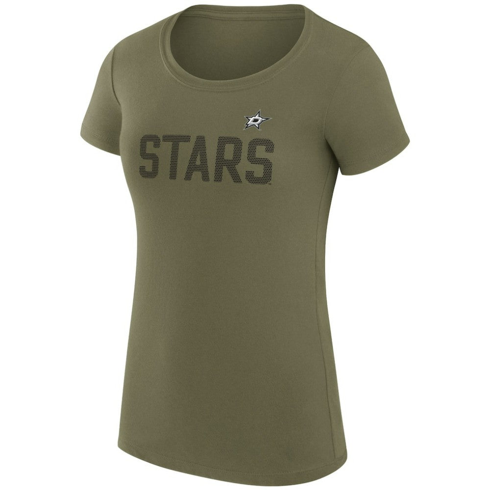 Dallas Stars G-III 4Her by Carl Banks Women's Super-Slim Fit Lightweight Dot Print Team T-Shirt