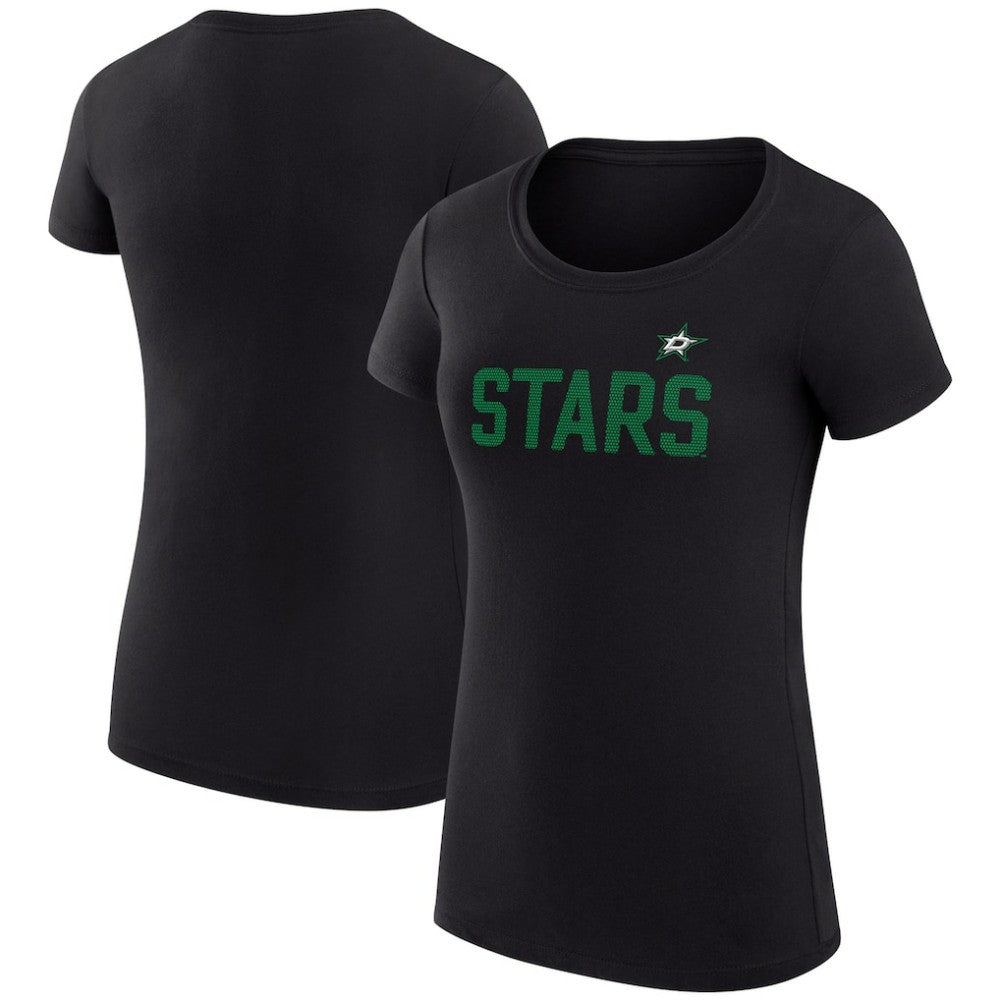 Dallas Stars G-III 4Her by Carl Banks Women's Super-Slim Fit Lightweight Dot Print Team T-Shirt