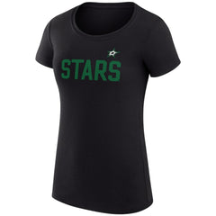 Dallas Stars G-III 4Her by Carl Banks Women's Super-Slim Fit Lightweight Dot Print Team T-Shirt