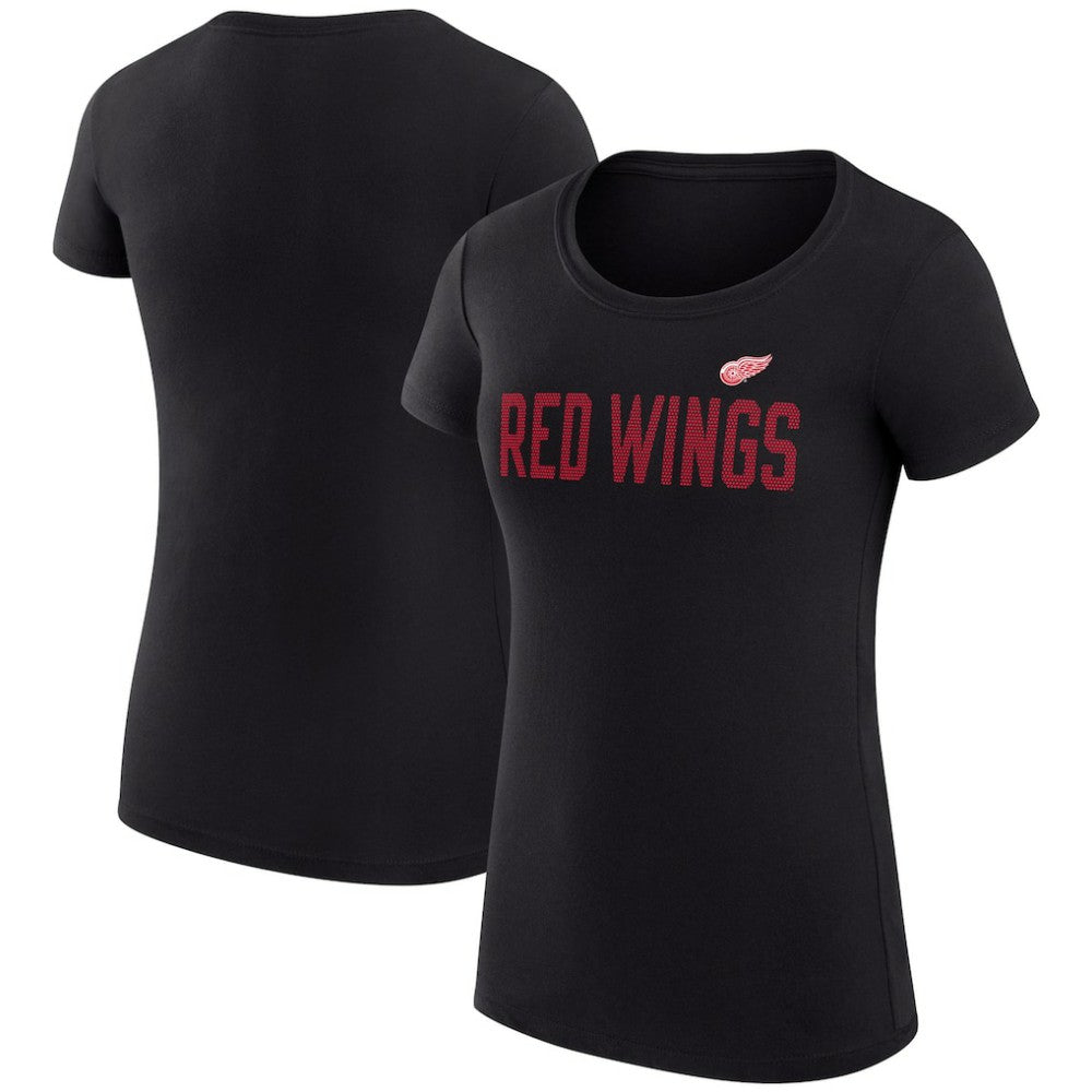 Detroit Red Wings G-III 4Her by Carl Banks Women's Super-Slim Fit Lightweight Dot Print Team T-Shirt