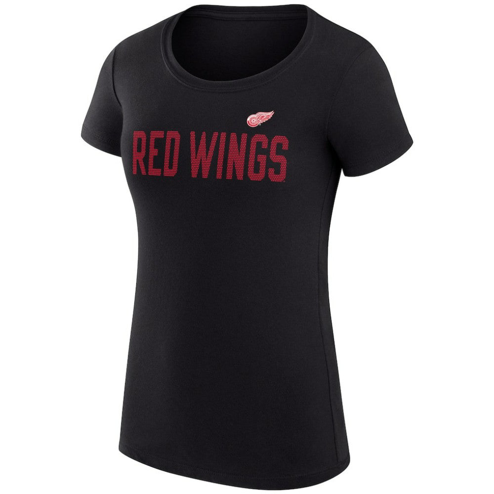 Detroit Red Wings G-III 4Her by Carl Banks Women's Super-Slim Fit Lightweight Dot Print Team T-Shirt