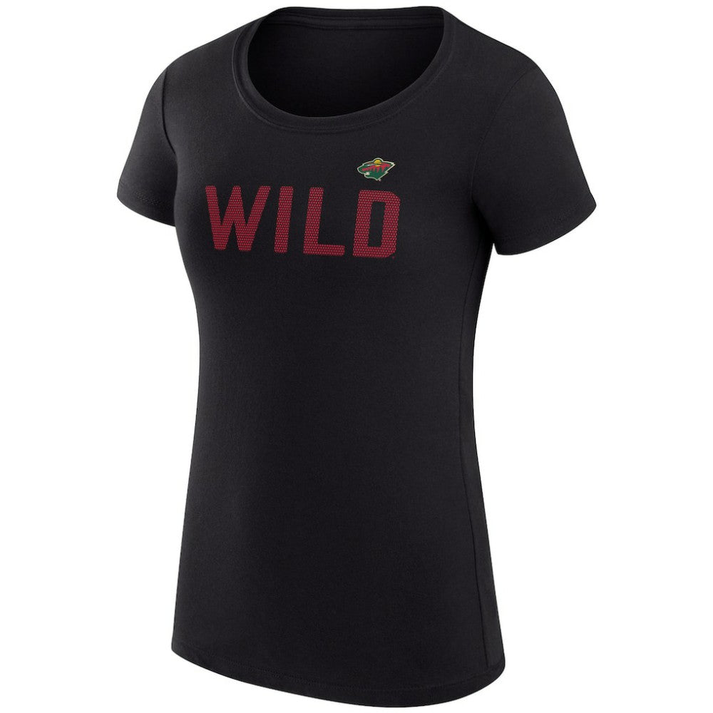 Minnesota Wild G-III 4Her by Carl Banks Women's Super-Slim Fit Lightweight Dot Print Team T-Shirt