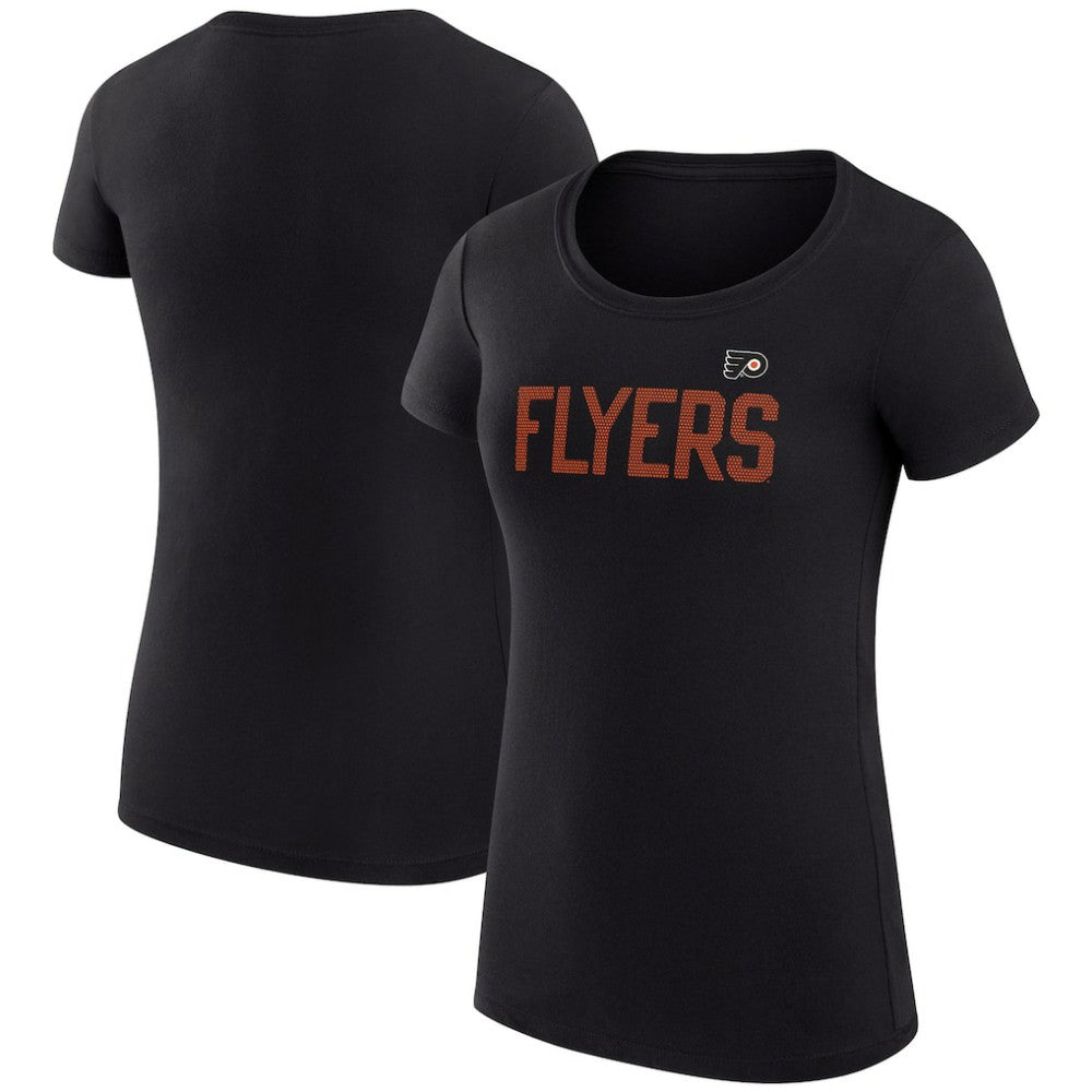 Philadelphia Flyers G-III 4Her by Carl Banks Women's Super-Slim Fit Lightweight Dot Print Team T-Shirt