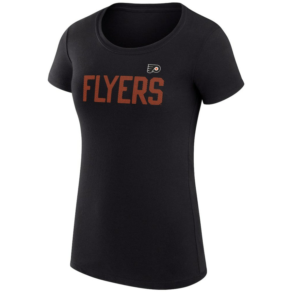Philadelphia Flyers G-III 4Her by Carl Banks Women's Super-Slim Fit Lightweight Dot Print Team T-Shirt