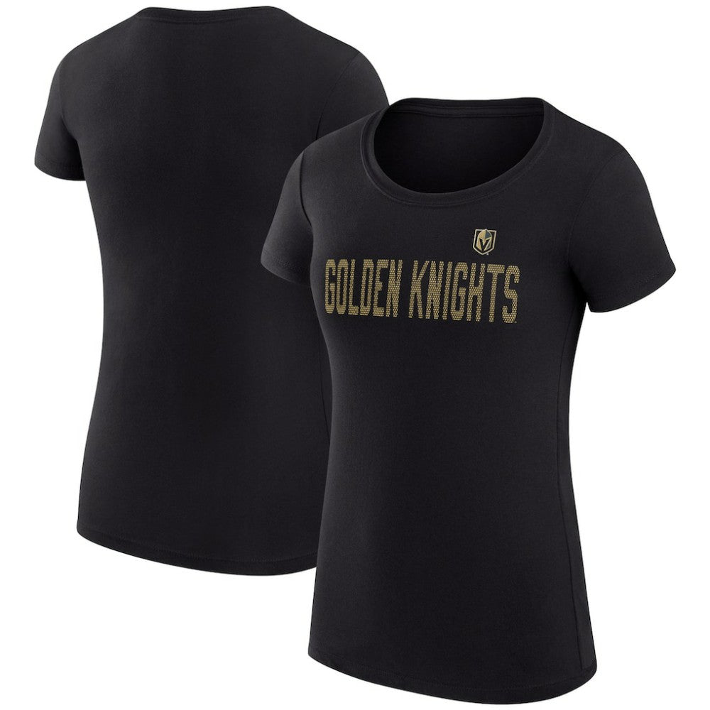 Vegas Golden Knights G-III 4Her by Carl Banks Women's Super-Slim Fit Lightweight Dot Print Team T-Shirt