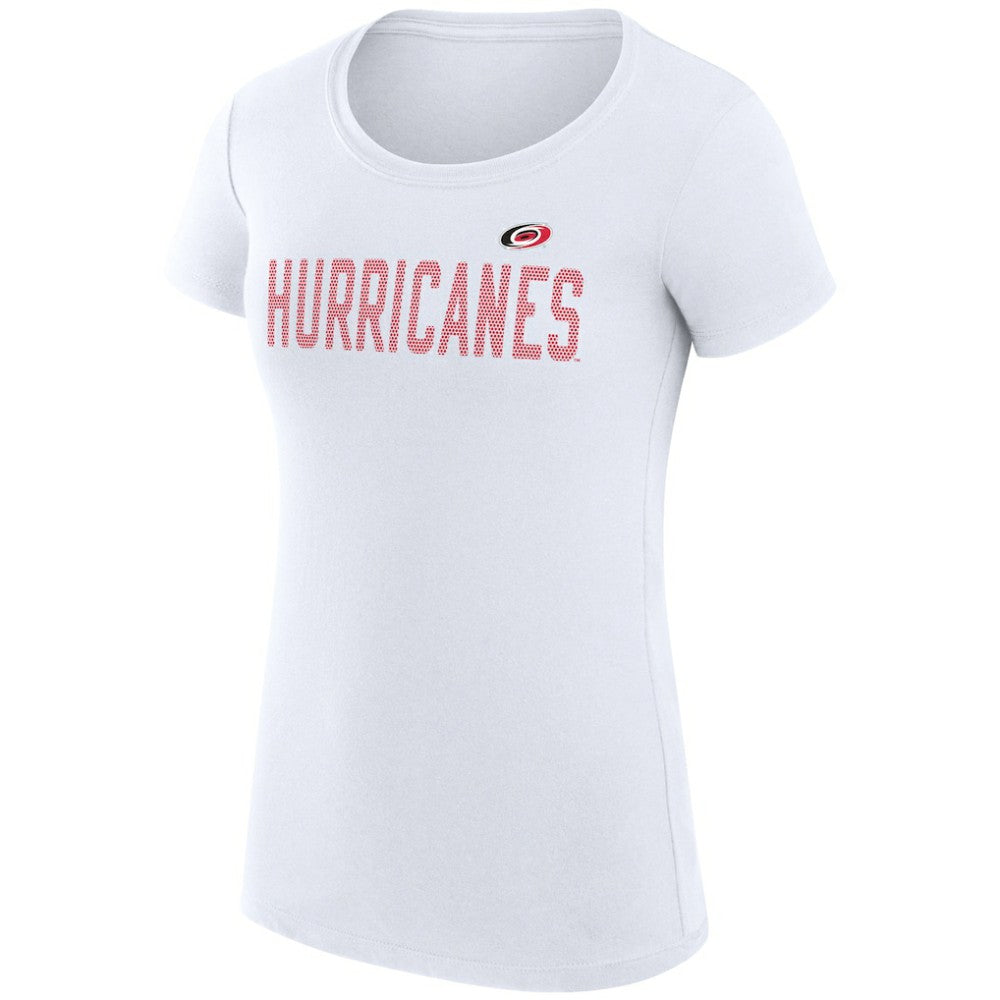 Carolina Hurricanes G-III 4Her by Carl Banks Women's Super-Slim Fit Lightweight Dot Print Team T-Shirt