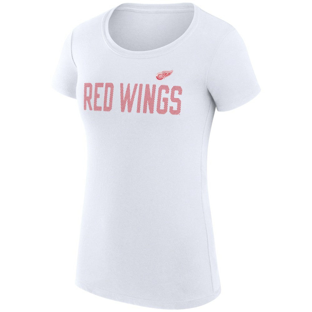 Detroit Red Wings G-III 4Her by Carl Banks Women's Super-Slim Fit Lightweight Dot Print Team T-Shirt
