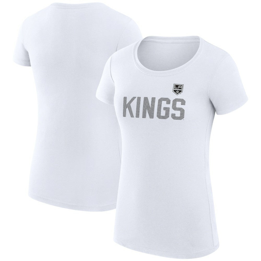 Los Angeles Kings G-III 4Her by Carl Banks Women's Super-Slim Fit Lightweight Dot Print Team T-Shirt