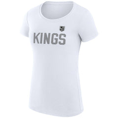Los Angeles Kings G-III 4Her by Carl Banks Women's Super-Slim Fit Lightweight Dot Print Team T-Shirt