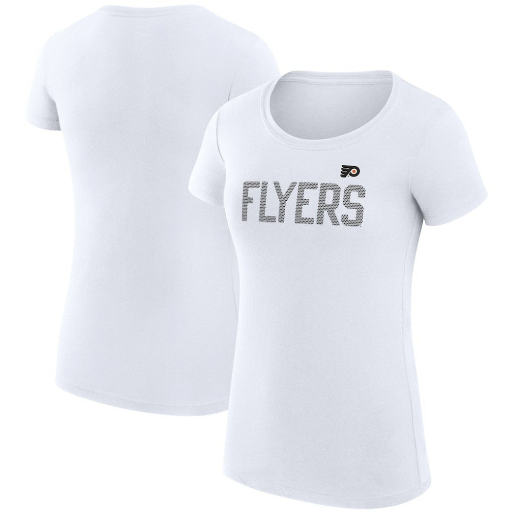 Philadelphia Flyers G-III 4Her by Carl Banks Women's Super-Slim Fit Lightweight Dot Print Team T-Shirt