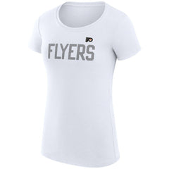 Philadelphia Flyers G-III 4Her by Carl Banks Women's Super-Slim Fit Lightweight Dot Print Team T-Shirt