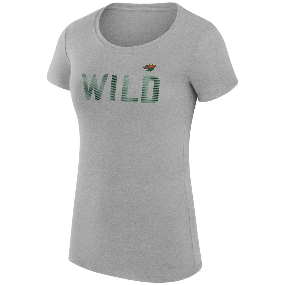 Minnesota Wild G-III 4Her by Carl Banks Women's Super-Slim Fit Lightweight Dot Print Team T-Shirt