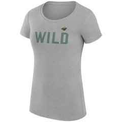 Minnesota Wild G-III 4Her by Carl Banks Women's Super-Slim Fit Lightweight Dot Print Team T-Shirt