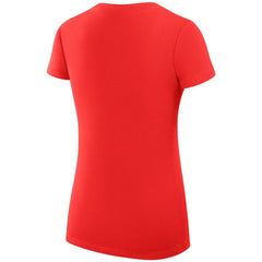 Detroit Red Wings G-III 4Her by Carl Banks Women's Super-Slim Fit Lightweight Dot Print Team V-Neck T-Shirt