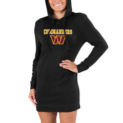 NFL Washington Commanders Concepts Sport Women's Gather Long Sleeve Hoodie Nightshirt
