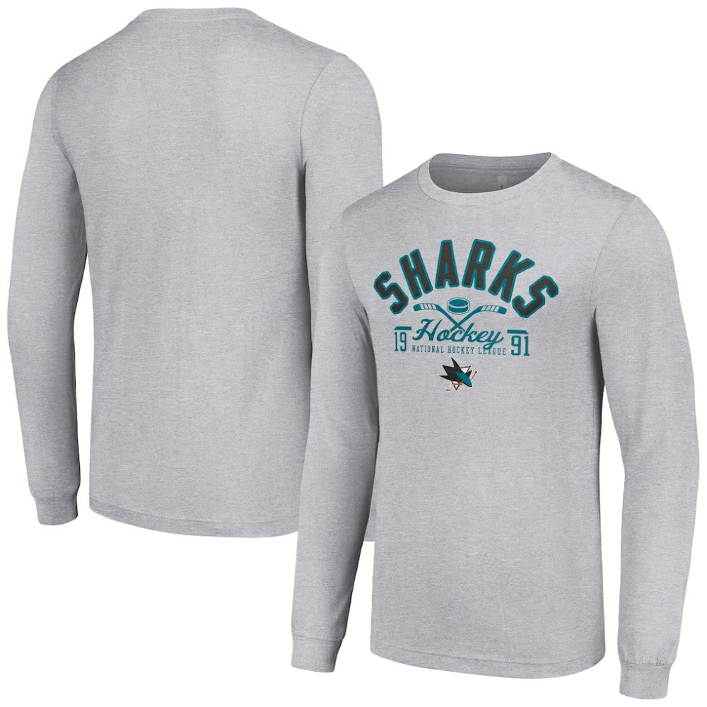 San Jose Sharks Starter Puck Long Sleeve T-Shirt
