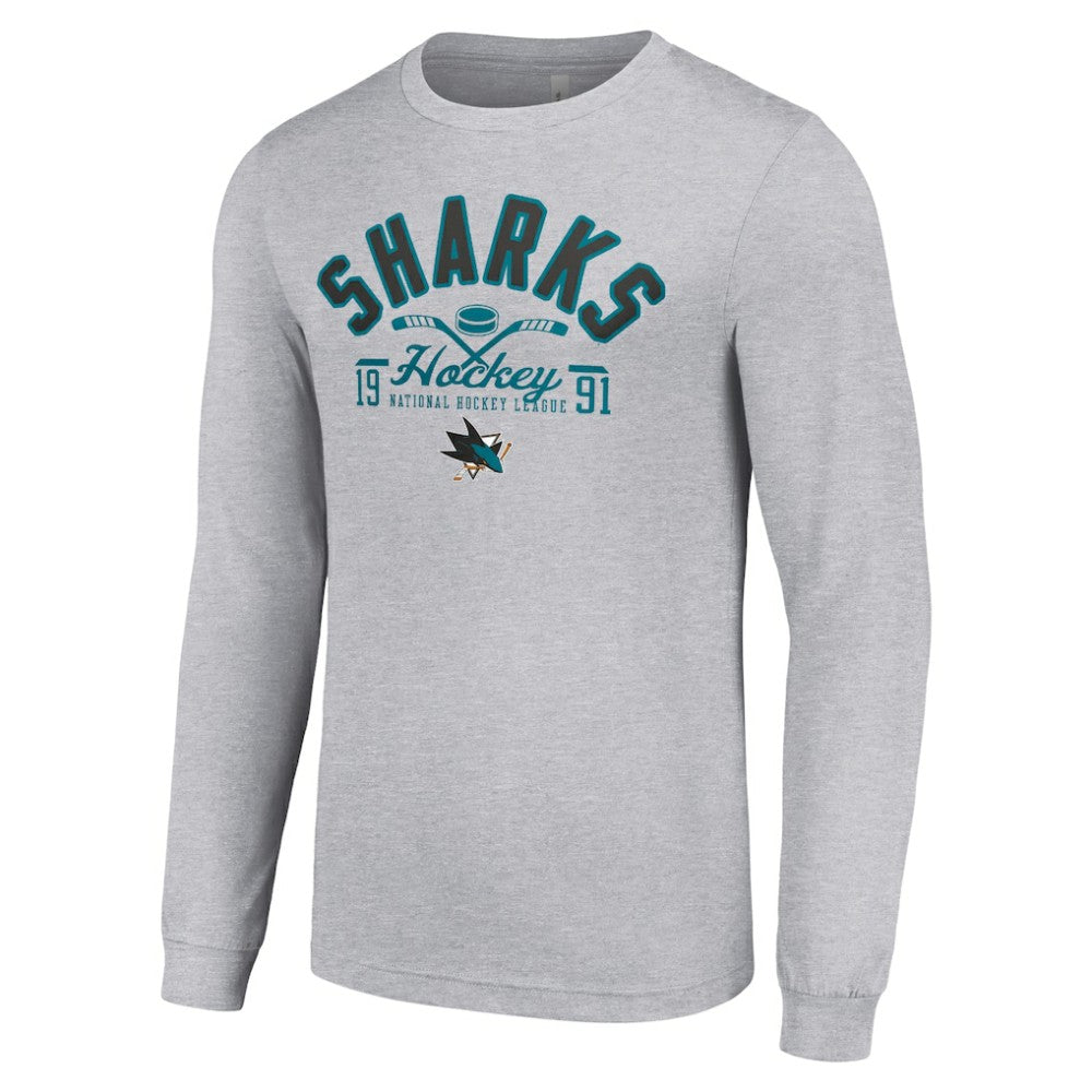 San Jose Sharks Starter Puck Long Sleeve T-Shirt