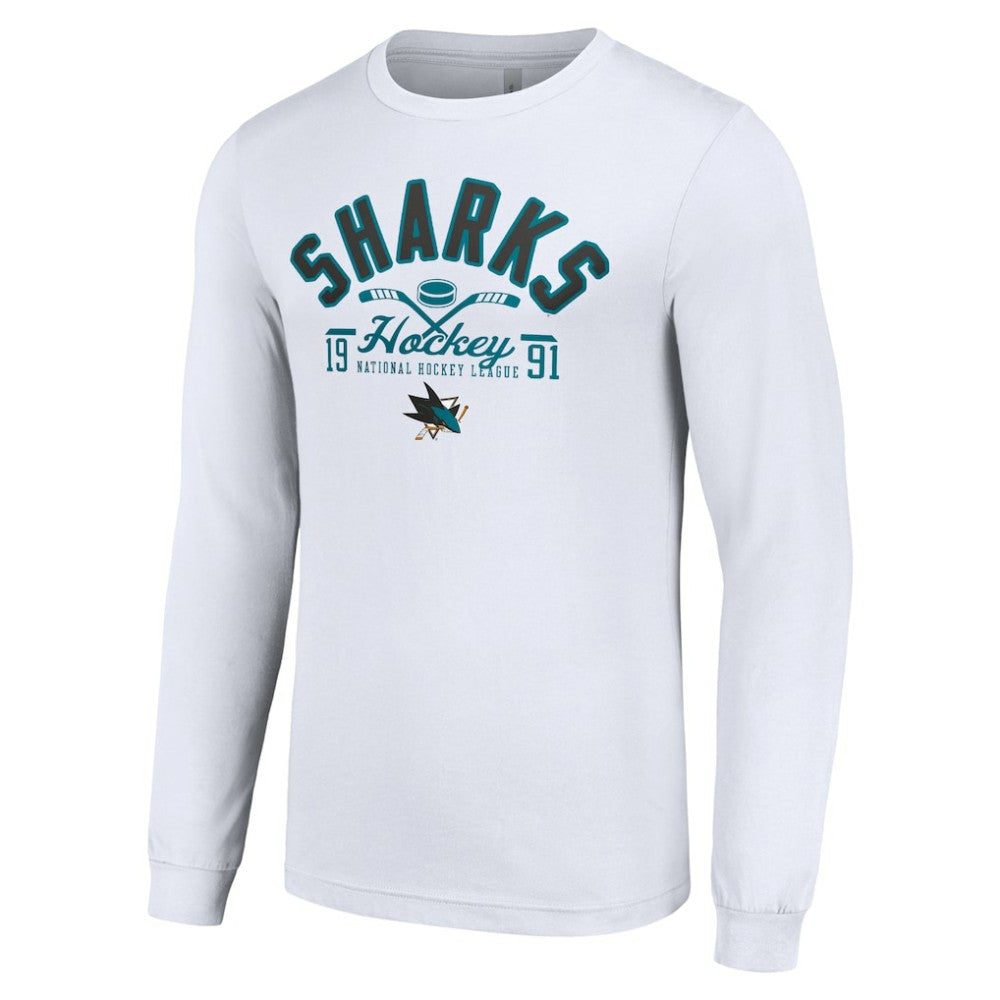 San Jose Sharks Starter Puck Long Sleeve T-Shirt