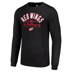 Detroit Red Wings Starter Puck Long Sleeve T-Shirt