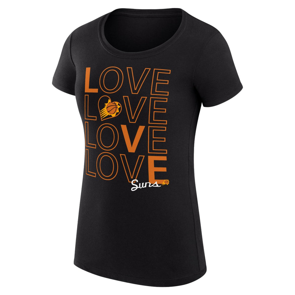 Phoenix Suns G-III 4Her by Carl Banks Women's Super-Slim Fit Lightweight Basketball Love T-Shirt - Black discount