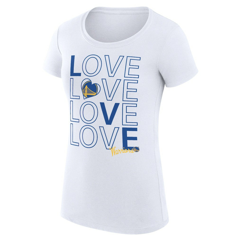 Golden State Warriors G-III 4Her by Carl Banks Women's Super-Slim Fit Lightweight Basketball Love T-Shirt sale - White online