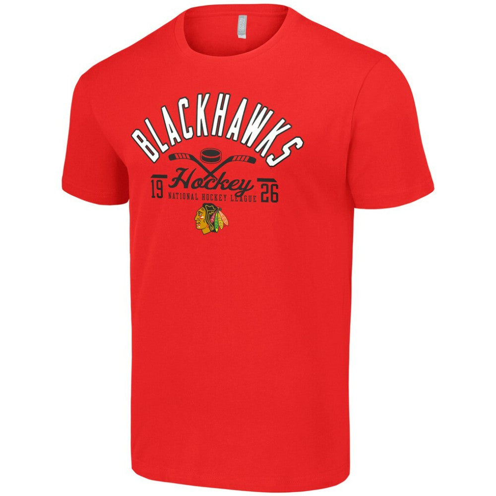 Chicago Blackhawks Starter Half Puck T-Shirt