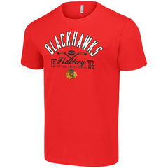 Chicago Blackhawks Starter Half Puck T-Shirt