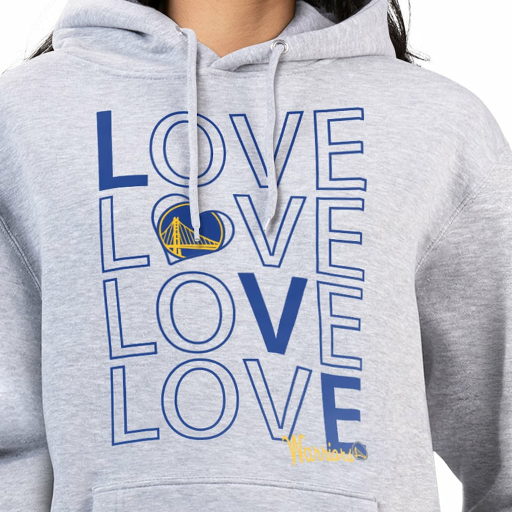 Golden State Warriors G-III 4Her by Carl Banks Women's Basketball Love Fleece Pullover Hoodie sale - Heather Gray sale
