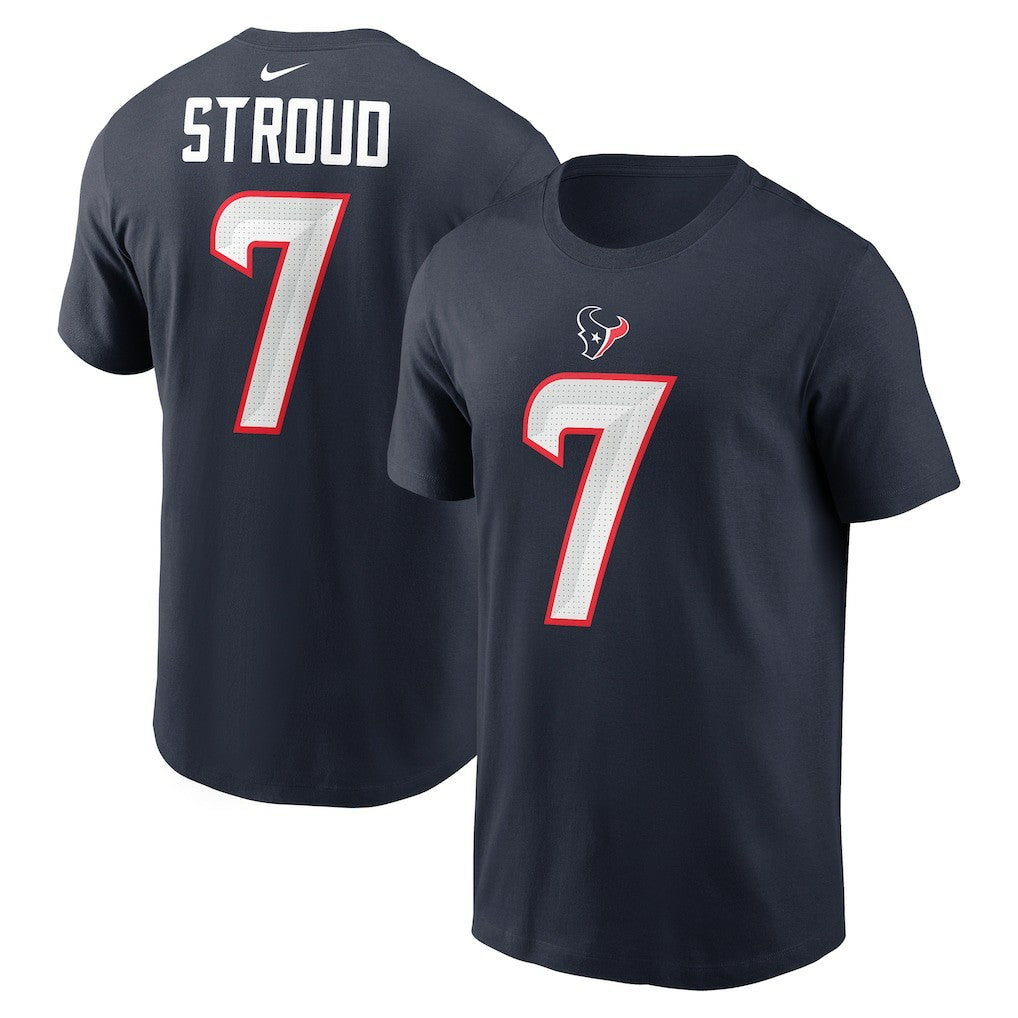 NFL Houston Texans C.J. Stroud  Player Name & Number T-Shirt