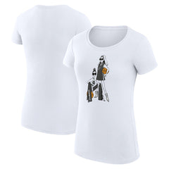 San Antonio Spurs G-III 4Her by Carl Banks Women's Super-Slim Fit Lightweight Basketball Girls T-Shirt - White for sale