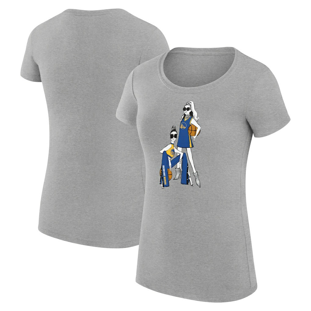 Golden State Warriors G-III 4Her by Carl Banks Women's Super-Slim Fit Lightweight Basketball Girls T-Shirt sale - Heather Gray online