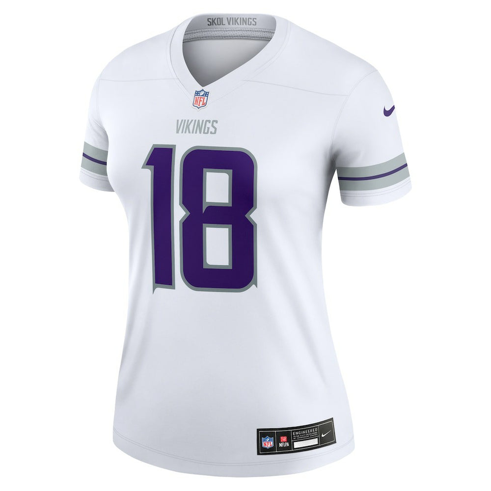 NFL Minnesota Vikings Justin Jefferson  Women's Alternate Legend Player Performance Top