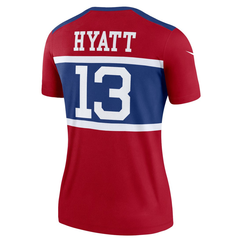 NFL New York Giants Jalin Hyatt  Women's Alternate Legend Player Performance Top