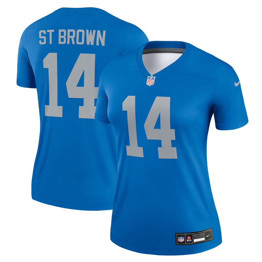 NFL Detroit Lions Amon-Ra St. Brown  Women's Alternate Legend Player Performance Top