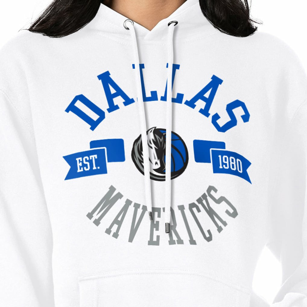 Dallas Mavericks G-III 4Her by Carl Banks Women's City Pullover Hoodie sale - White on sale