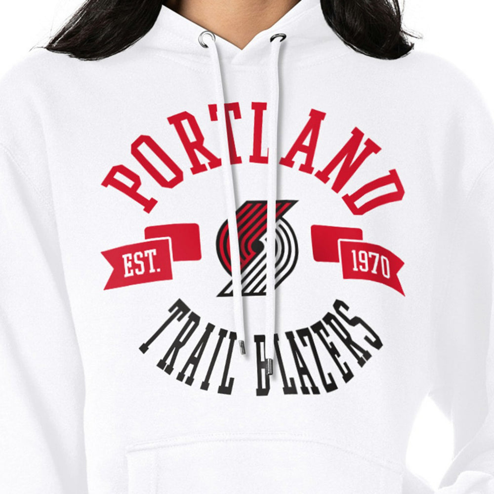 Portland Trail Blazers G-III 4Her by Carl Banks Women's City Pullover Hoodie - White cheap