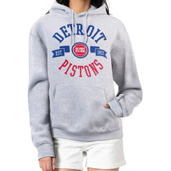 Detroit Pistons G-III 4Her by Carl Banks Women's City Pullover Hoodie sale - Heather Gray sale