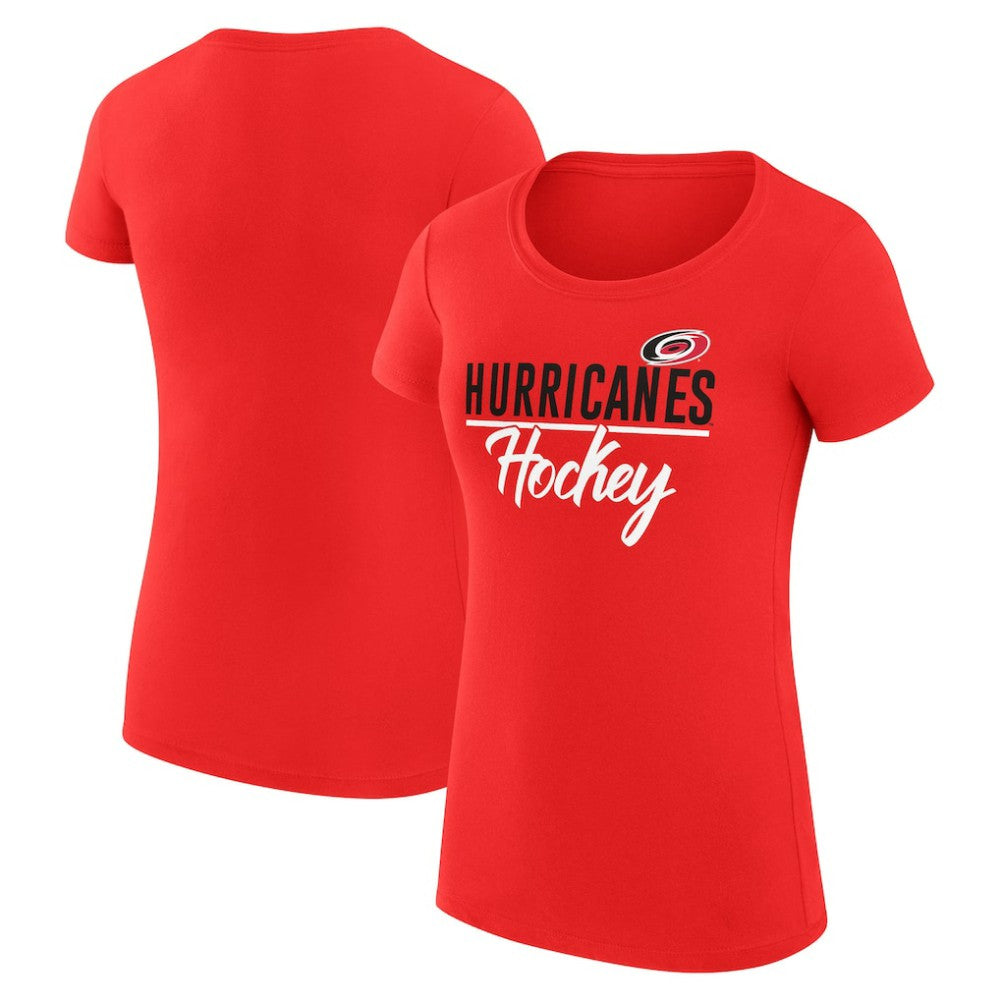 Carolina Hurricanes G-III 4Her by Carl Banks Women's Super-Slim Fit Lightweight Team Sport T-Shirt