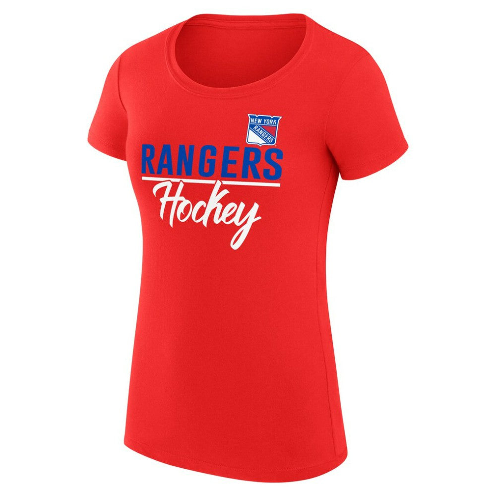 New York Rangers G-III 4Her by Carl Banks Women's Super-Slim Fit Lightweight Team Sport T-Shirt