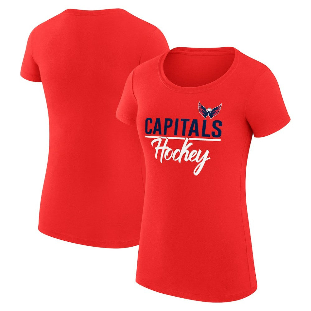 Washington Capitals G-III 4Her by Carl Banks Women's Super-Slim Fit Lightweight Team Sport T-Shirt