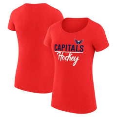 Washington Capitals G-III 4Her by Carl Banks Women's Super-Slim Fit Lightweight Team Sport T-Shirt