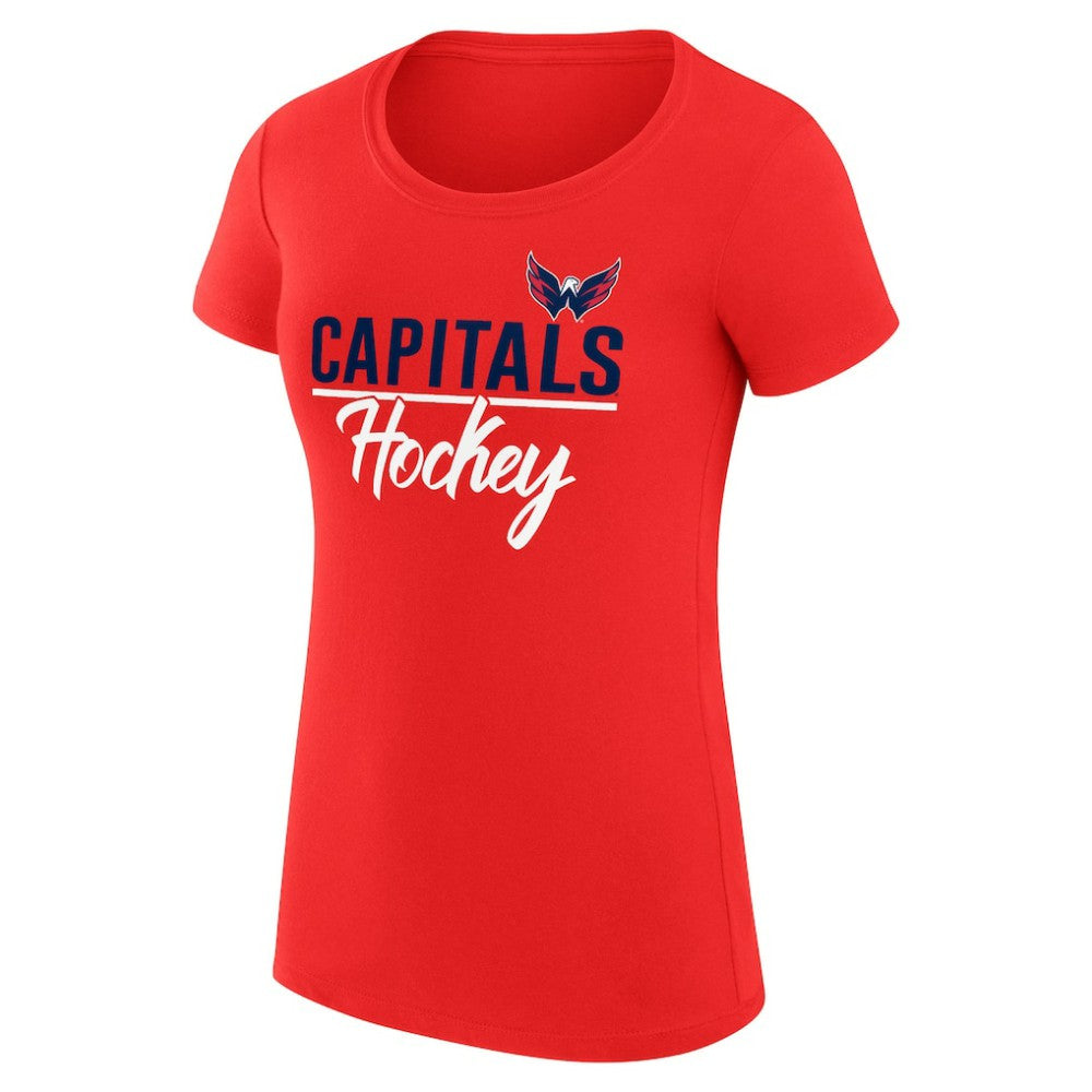 Washington Capitals G-III 4Her by Carl Banks Women's Super-Slim Fit Lightweight Team Sport T-Shirt