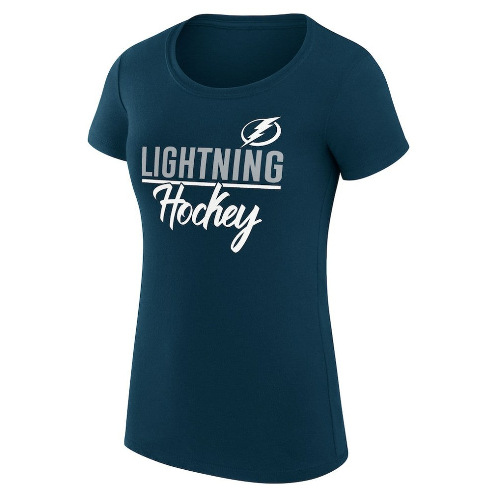 Tampa Bay Lightning G-III 4Her by Carl Banks Women's Super-Slim Fit Lightweight Team Sport T-Shirt