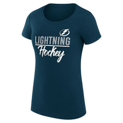 Tampa Bay Lightning G-III 4Her by Carl Banks Women's Super-Slim Fit Lightweight Team Sport T-Shirt