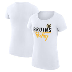 Boston Bruins G-III 4Her by Carl Banks Women's Super-Slim Fit Lightweight Team Sport T-Shirt