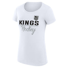 Los Angeles Kings G-III 4Her by Carl Banks Women's Super-Slim Fit Lightweight Team Sport T-Shirt