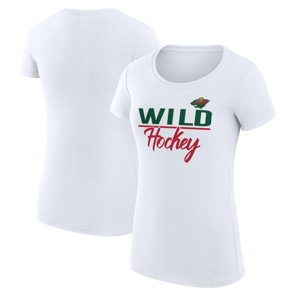 Minnesota Wild G-III 4Her by Carl Banks Women's Super-Slim Fit Lightweight Team Sport T-Shirt