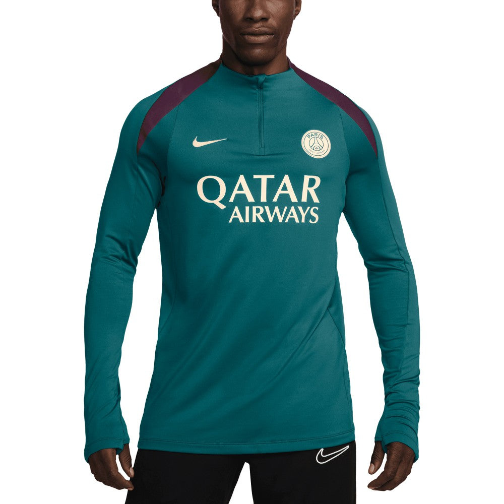 Paris Saint-Germain 2024/25 Strike Drill Performance Quarter-Zip Long Sleeve Top / Soccer Hot sale