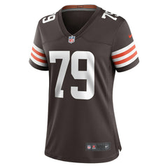 NFL Cleveland Browns Dawand Jones  Women's Team Game Jersey
