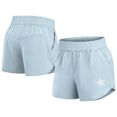 Houston Astros Women's Studio Woven Vibe Shorts - Light Blue
